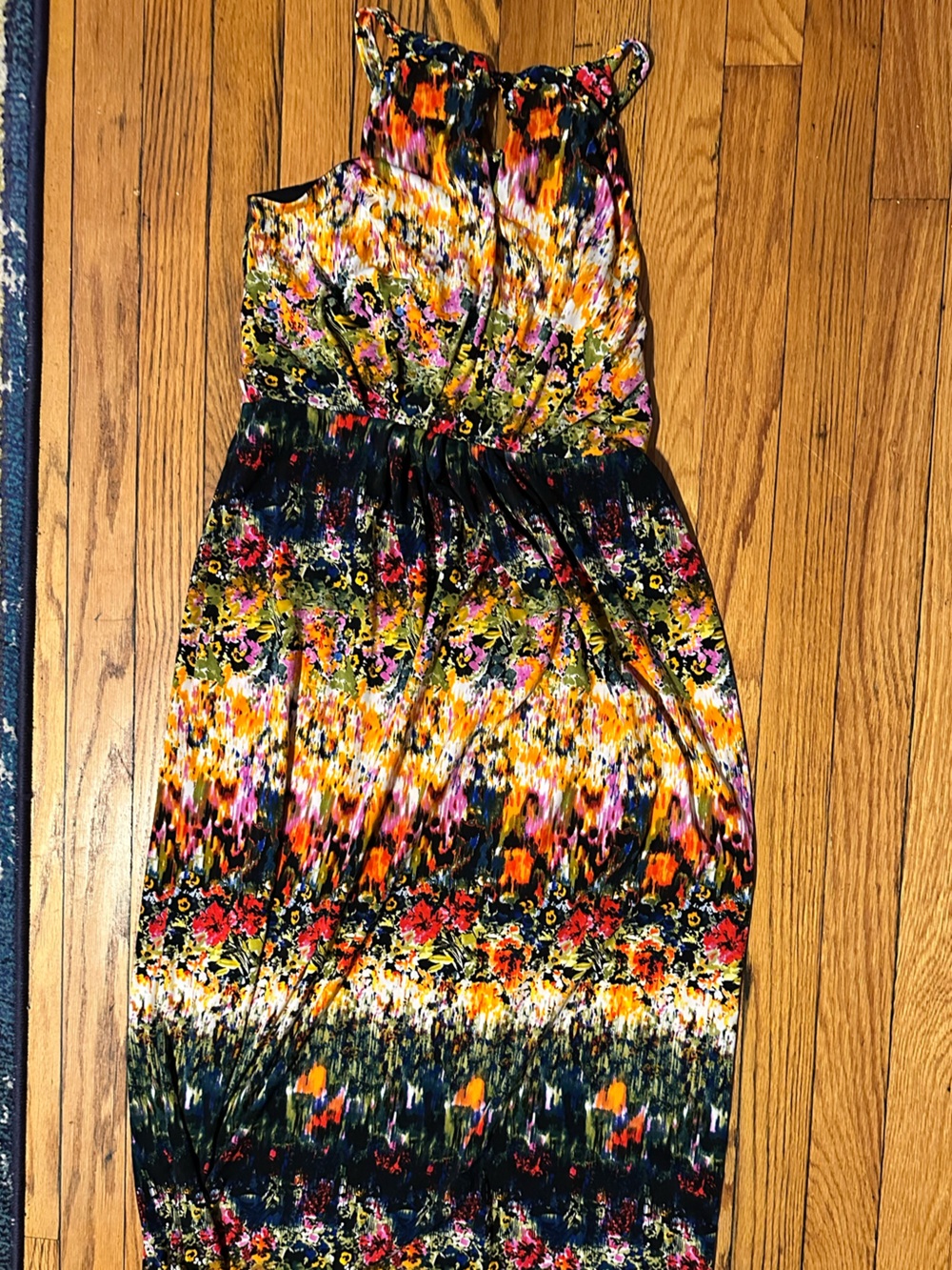 Cynthia Rowley Black Multicolor Abstract Print Dress - Picture 4 of 4